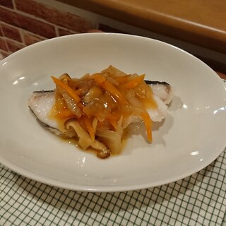 白身魚の甘酢野菜あんかけ♡